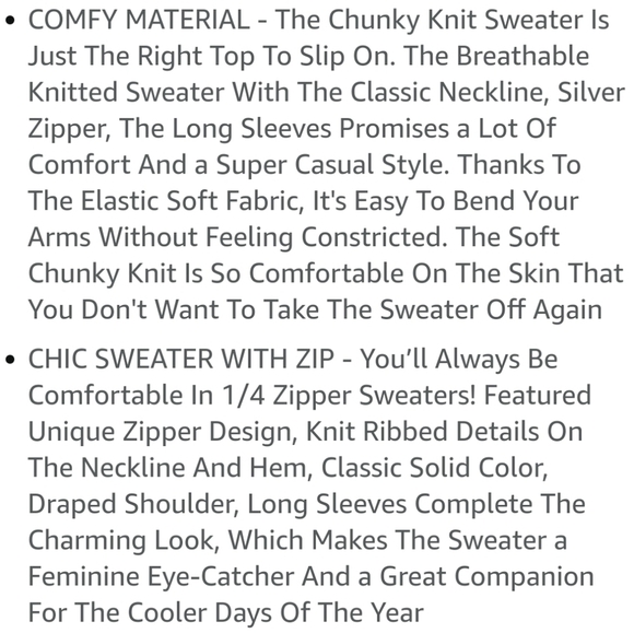 BTFBM Brown 1/4 Zip Ribbed Knit Turtleneck Sweater Size M - Picture 7 of 12